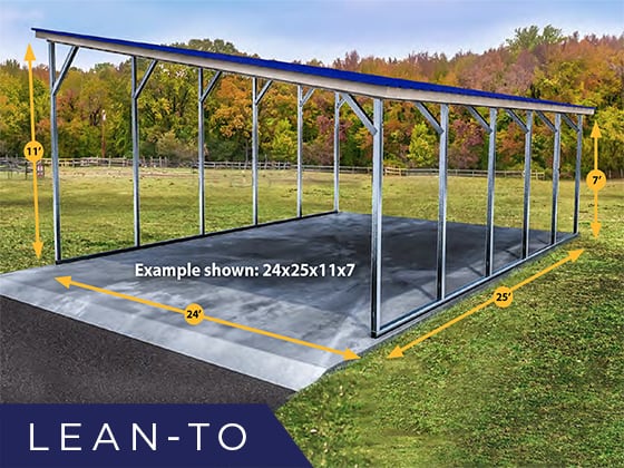 lean to carport free standing