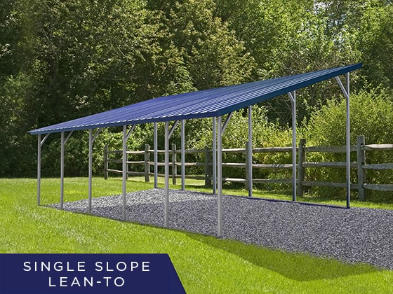 metal carport with lean to